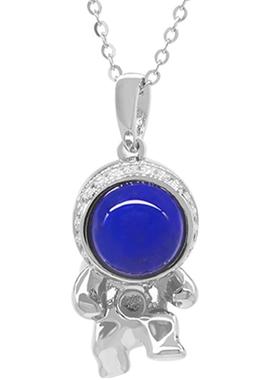 吊坠项链宇航员青金石