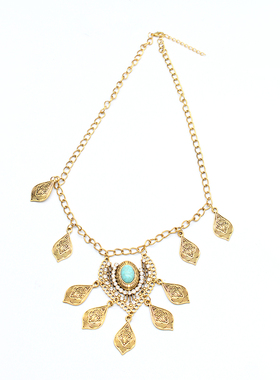 部落公主额头链流苏复古民族风额饰波西米亚项链两用异域风情配饰