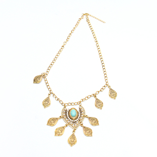 部落公主额头链流苏复古民族风额饰波西米亚项链两用异域风情配饰