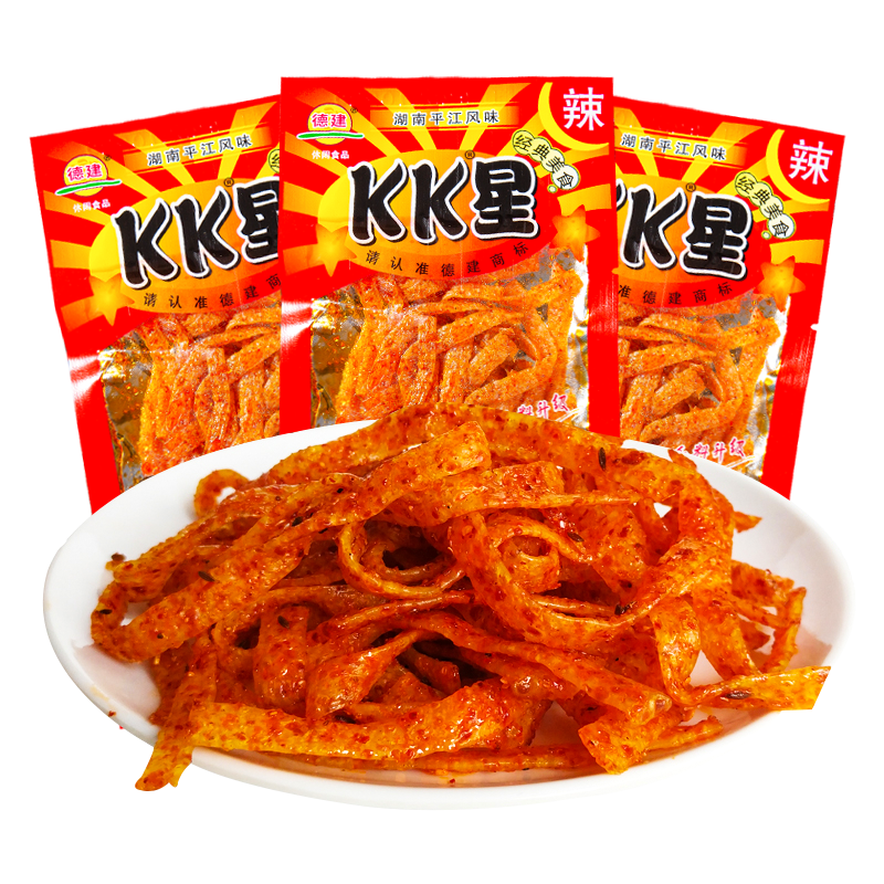 湖南特产kk星辣条爆辣带劲