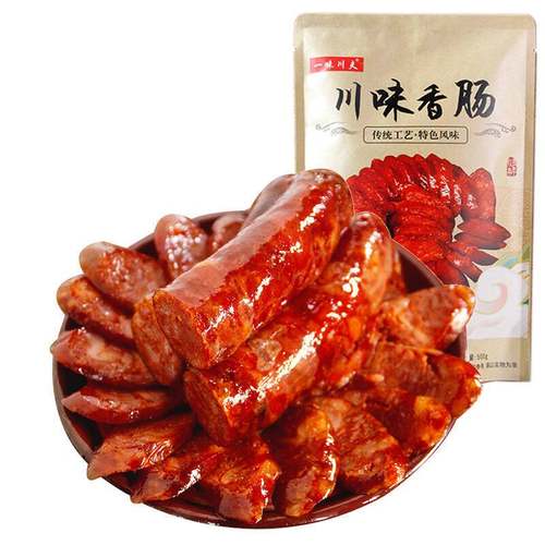 【李佳琦直播间】一味川夫正宗四川特产农家腊肠川味麻辣香肠500g