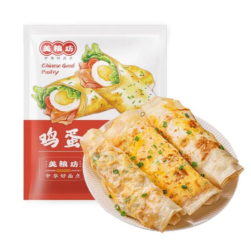 美粮坊鸡蛋灌饼皮手工半成品900g