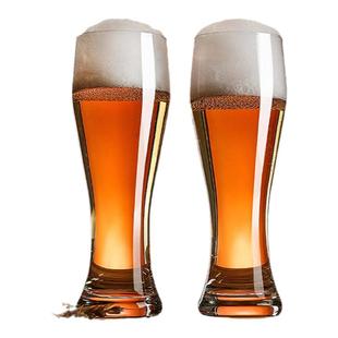 青苹果啤酒杯大容量轻奢高档精酿扎啤杯家用果汁冷饮玻璃杯可乐杯