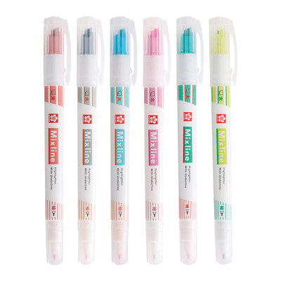 双线划重点双头标记号