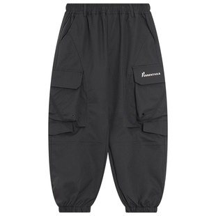 贝田儿童加绒工装裤冬季男童裤子加厚一体绒2025新款冬天御寒长裤