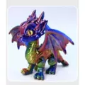 12cm Red Gold Blue Devil Dragon