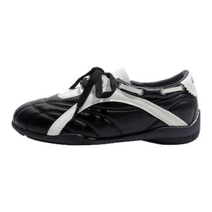 真皮~骄屿运动玛丽珍女2025新款复古芭蕾德训鞋百搭休闲浅口单鞋