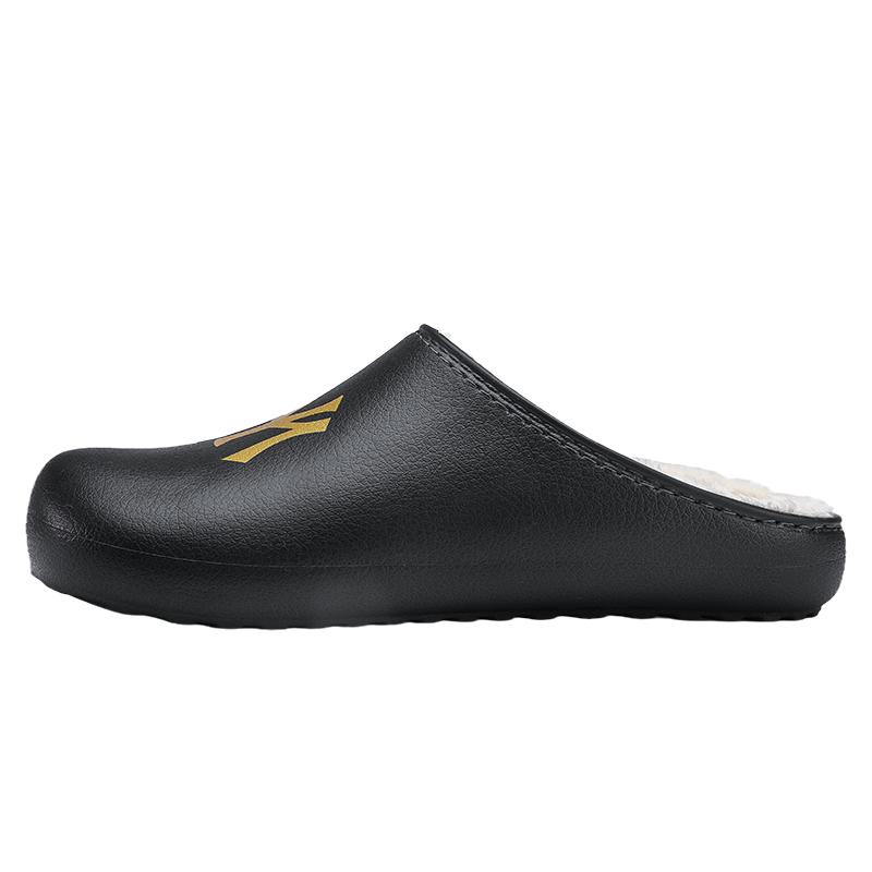 棉拖鞋男冬季2025新款室内居家防水加绒保暖棉鞋外穿防滑防寒毛拖