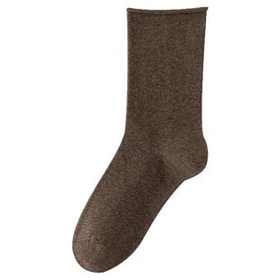 佐天尼【冬棉雅韵】2025爆款袜子女防臭纯棉中筒袜无骨秋冬堆堆袜