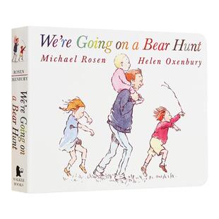 英文原版绘本 We're Going on a Bear Hunt 我们一起去猎熊 纸板书绘本 廖彩杏书单 儿童绘本 儿童学习英文版 图画故事书