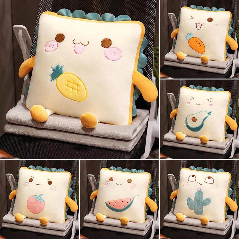 夏季抱枕睡觉被子两用午休毯子午睡枕头二合一办公室折叠靠枕汽车