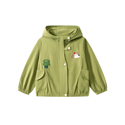 viciusss丸社男女童连帽外套纯棉