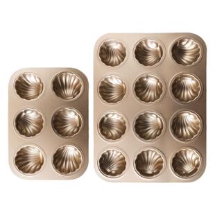 网红黄油年糕不粘栗子玛德琳模具12连模家用磨具蛋糕烘焙烤盘烤箱