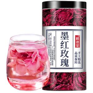 玫瑰花茶精选重瓣云南墨红玫瑰花冠平阴大朵可食用玫瑰花干泡水