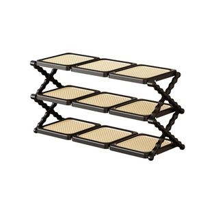 高颜值鞋架家用小窄入户门口多层宿舍出租房简易不占空间折叠鞋柜