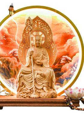 地藏王菩萨佛像家用供奉禅意摆件