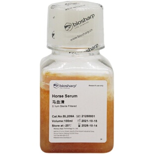 Biosharp马血清Cytiva SH30074.03马血清SH30074.02蛋白含量4.5-6