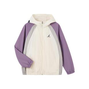 NAUTICA/诺帝卡童装 男童女童轻量外套春夏季儿童运动服拼色时尚