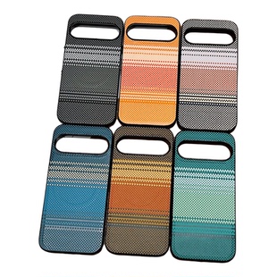 适用谷歌Pixel9磁吸手机壳撞色织纹Pixel9proXL二合一谷歌9Pro皮质保护套谷歌9