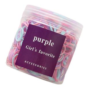 一次性小橡皮筋女彩色皮套发圈儿童发饰黑色宝宝头绳扎头耐用发绳