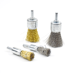 钢丝笔刷加长不锈钢丝笔形刷除锈去毛刺带柄电磨轮木工抛光刷包邮