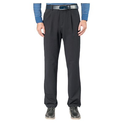 嘉意纯棉休闲裤单褶宽松直筒