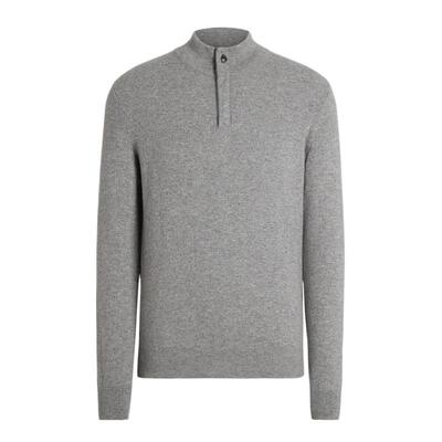 ZEGNA杰尼亚麻灰色毛衣