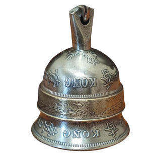 【币风堂】香港大一元硬币铃铛钥匙扣车挂件手工复古热卖饰品摆件