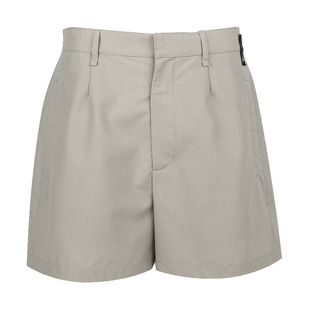 FENDI芬迪男经典羊毛百慕大短裤男士2025春夏XY促销