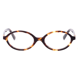 谬家新款椭圆形眼镜框张元英同款复古豹纹书呆子镜架可配近视MU4Z