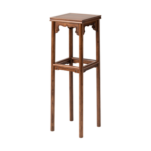 乌金木宋式花架实木花台置物架客厅落地多层花盆架子茶室高低花几