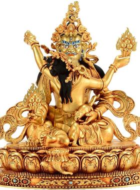 藏村铜全鎏金室内装饰摆件