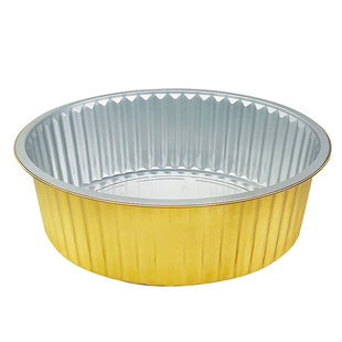 超大号圆形锡纸盒6000ml锡纸盘加厚耐高温特大密封外卖打包铝箔盒