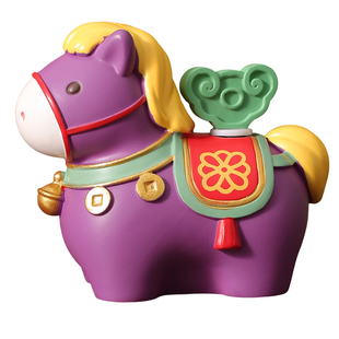 国潮文创生肖马摆件可爱办公室桌面情绪稳定神器本命年新年礼物女