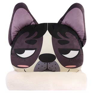 卡里努努抱枕毯子二合一车载汽车被子两用车用车上睡觉午睡靠枕