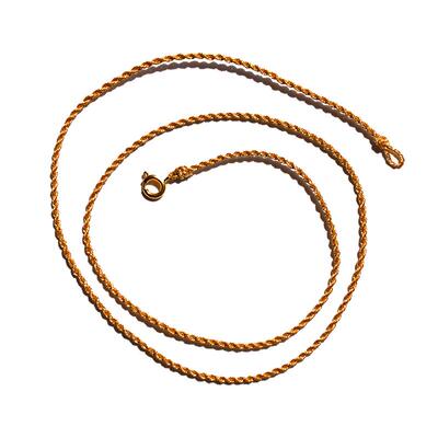 特细黄金锁骨项链绳挂脖吊坠挂绳