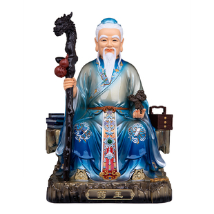 药王孙思邈神像药上老君药王爷坐像神医华佗树脂堂口店铺供奉摆件