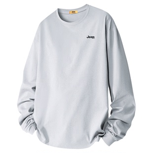 Jeep吉普T恤长袖男2026春季新款男装内衬男士打底衫秋装衣服上衣