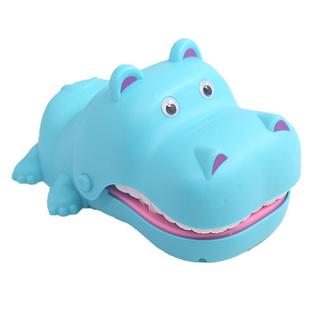 咬手指鲨鱼咬手河马咬人鳄鱼大嘴巴恐龙按牙齿儿童整蛊互动小玩具