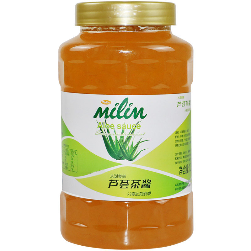 太湖美林芦荟茶酱奶茶原料芦荟酱太湖美林花果茶花酿甜冰品1.2kg