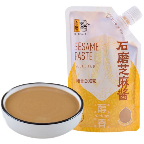 盒马低温石磨芝麻酱0添加人工加的糖0盐0防腐剂健身食品包邮