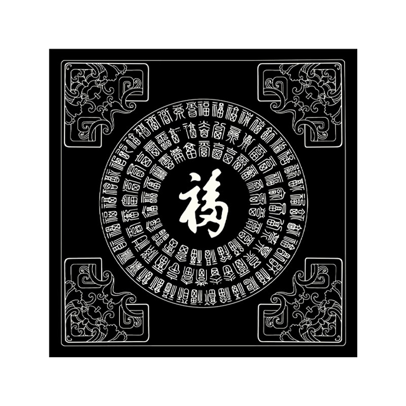 非遗唐卡描金百福挂画手工填色diy数字油画手绘客厅玄关国潮挂画