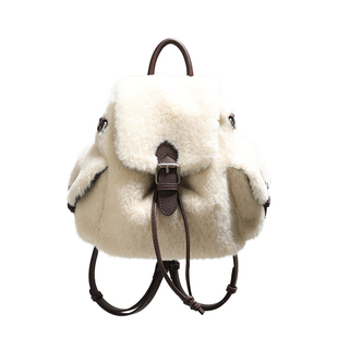 【小优家包包】HOYOZI毛毛绒双肩包包女款单肩斜挎包背包2025新款