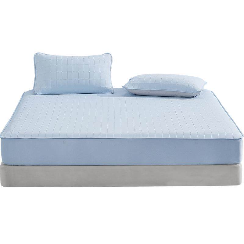 水星家纺凉感雪糕席5代可水洗凉席Q弹空调软席子A类裸睡床笠夏季