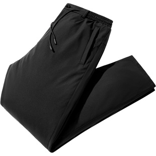 雪中飞中老年爸爸装男士羽绒裤加厚内胆可脱卸爷爷冬季保暖棉裤子