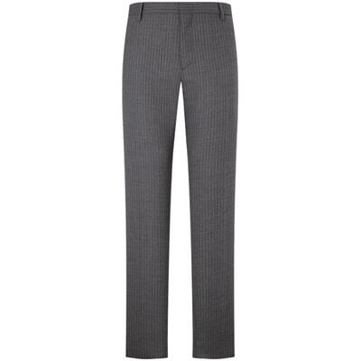 TommyLARDINI男含羊毛条纹西裤