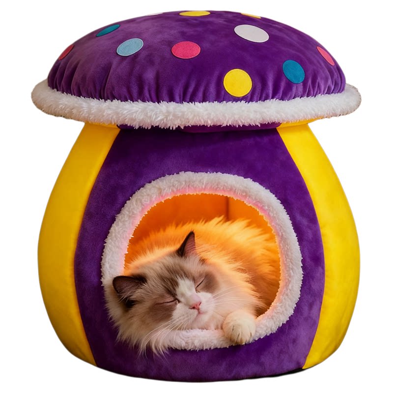 猫窝冬季保暖封闭式安全感猫床