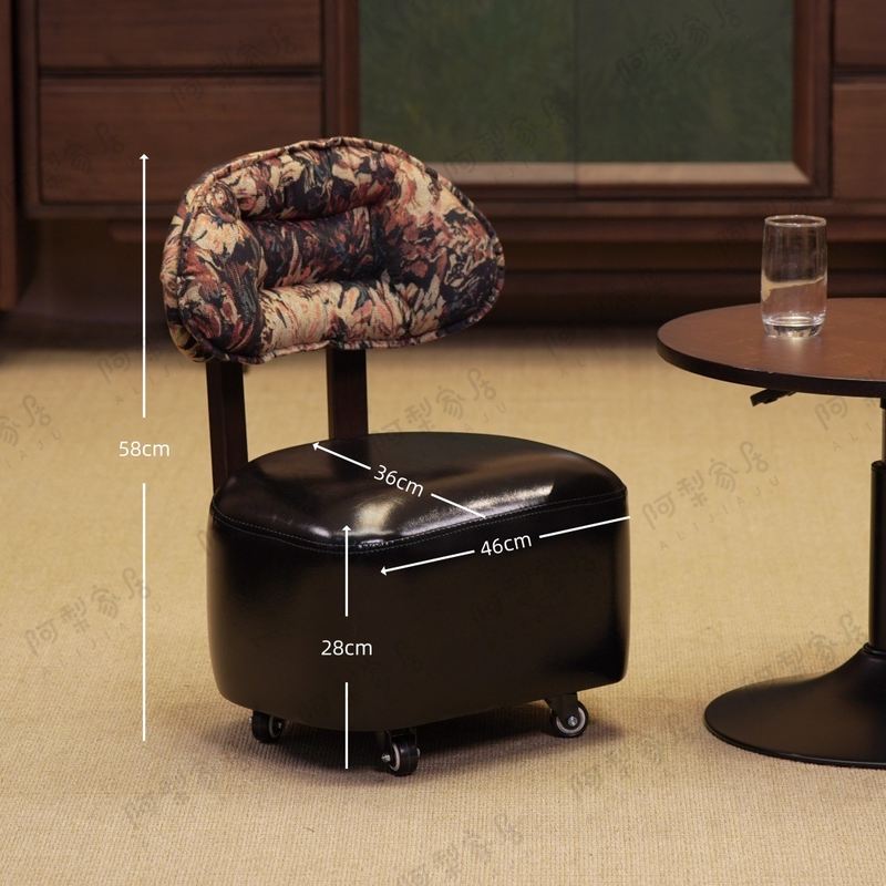 [软包溜溜凳]沙发家客厅时尚奢轻移动凳简约用创意可