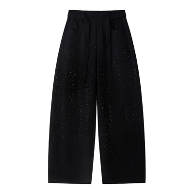 爆闪满天星水钻休闲裤