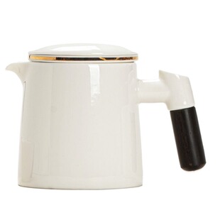 羊脂玉白瓷大号茶壶茶水分离茶具茶杯套装陶瓷家用泡茶器一壶高温
